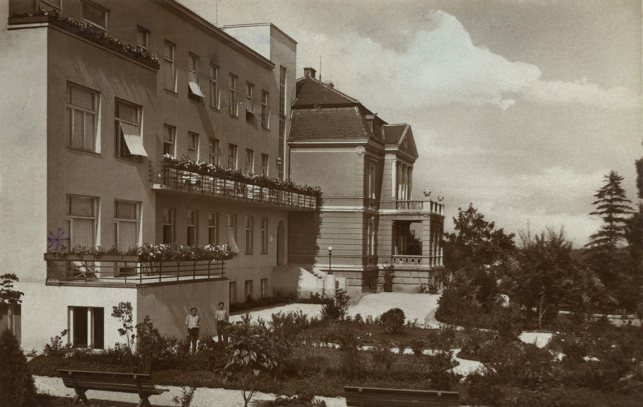 Merkurov sanatorij, Florijanski put (današnja Zajčeva bolnica, Zajčeva ulica), oko 1935. godine